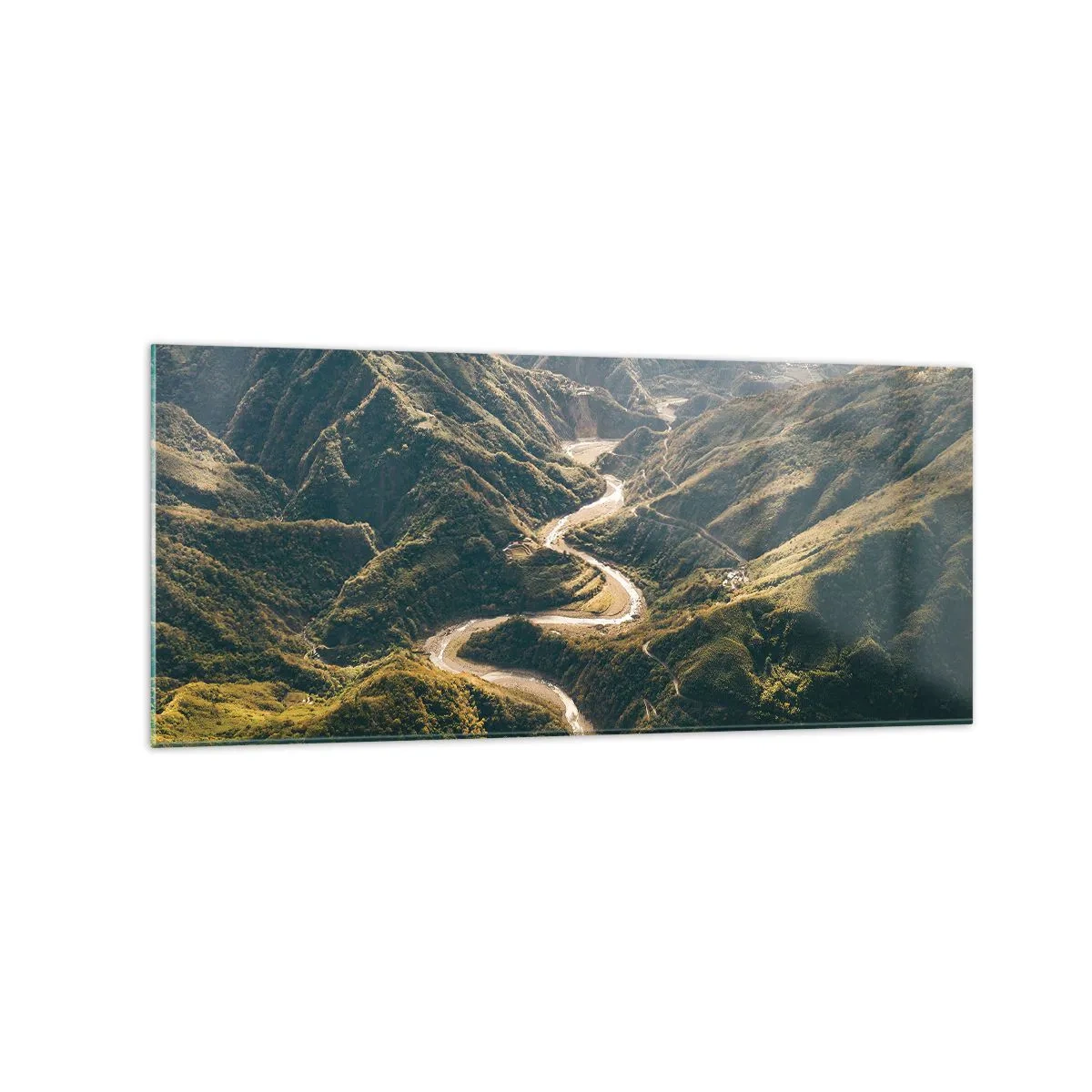 Tablou pe sticlă - Direct din inima munților - 120x50 cm