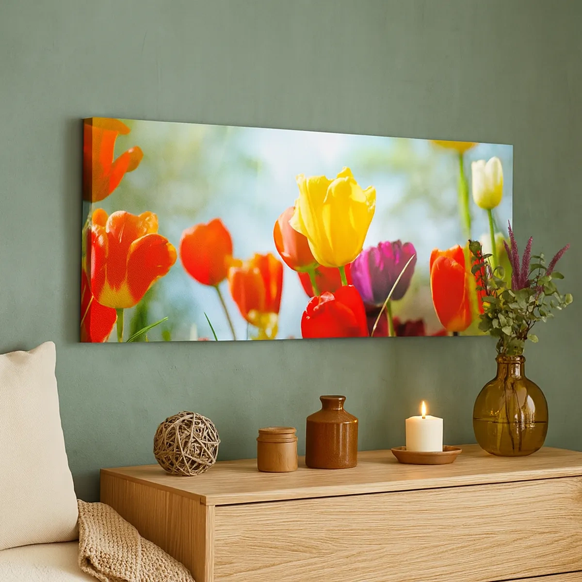 Tablou pe pânză - Toate culorile soarelui - 30x30 cm