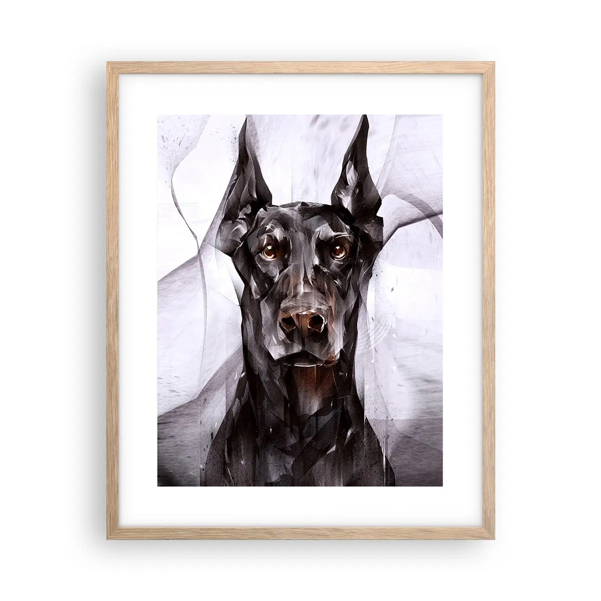 Poster în ramă de stejar deschis - Născut cu noblețe - 40x50 cm