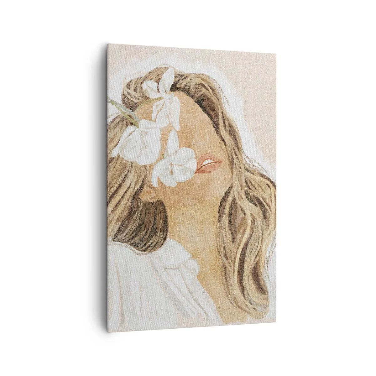 Tablou pe pânză - Printre flori în exaltare - 80x120 cm