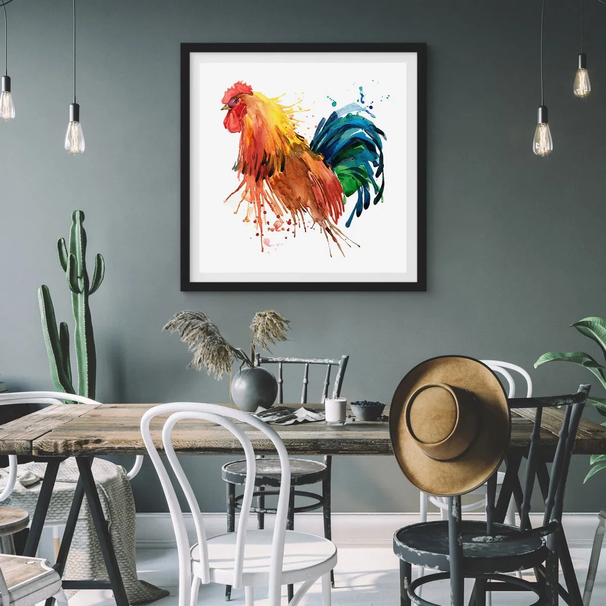 Poster în ramă neagră - Haina regală, mândria regală - 50x50 cm