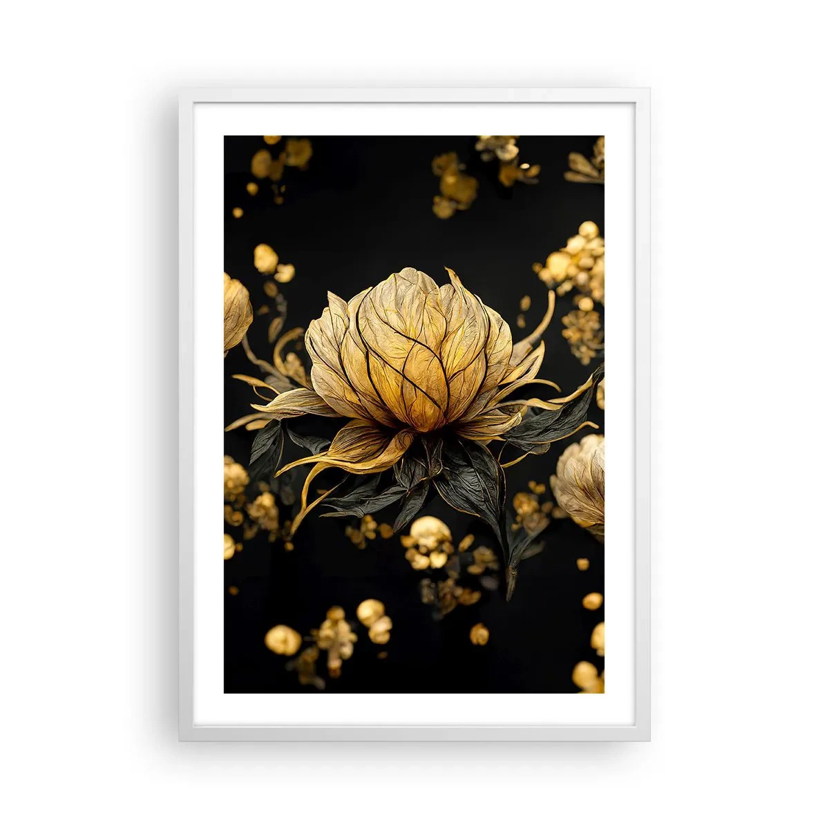 Poster în ramă albă - Fragilitate subtilă - 50x70 cm