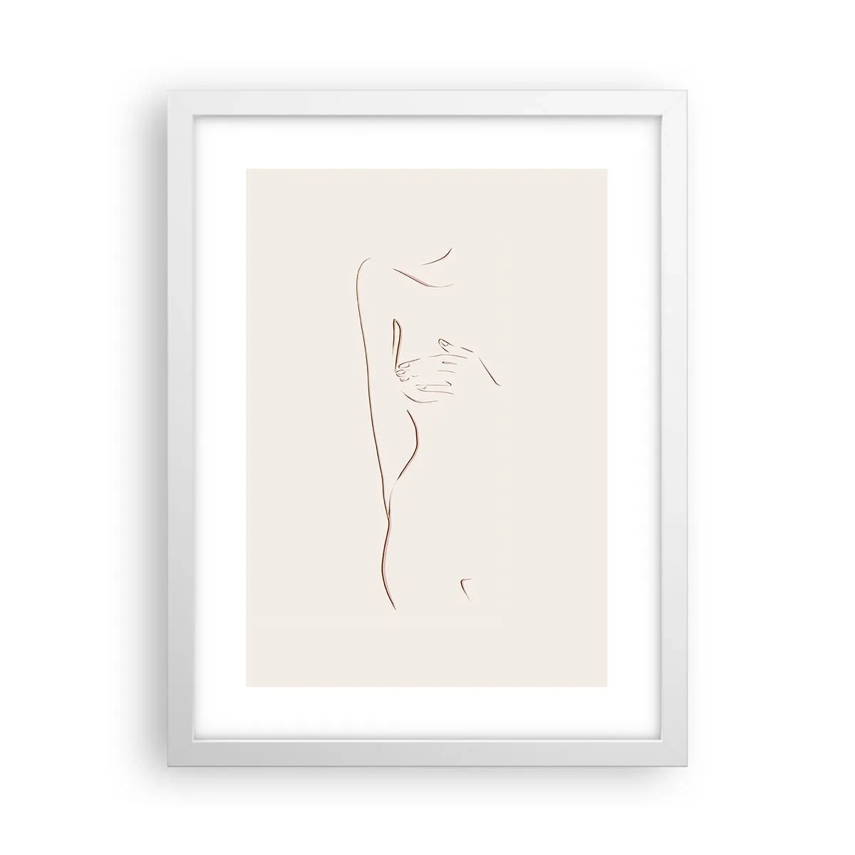 Poster în ramă albă - Forma dorinței - 30x40 cm