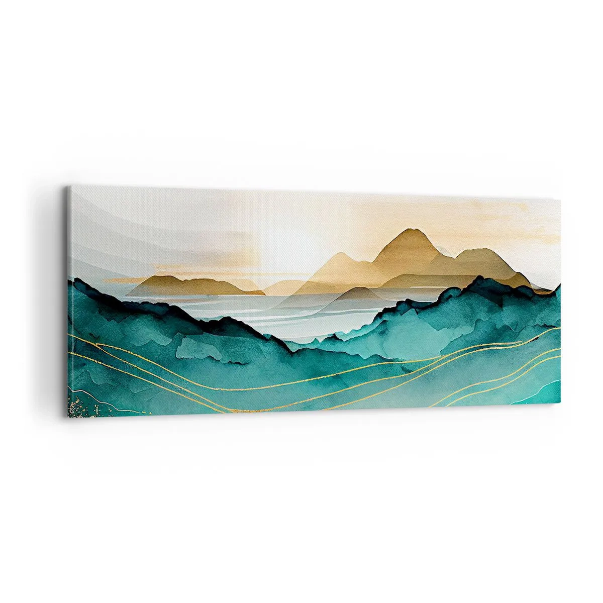 Tablou pe pânză - La limita abstracției - peisaj - 100x40 cm