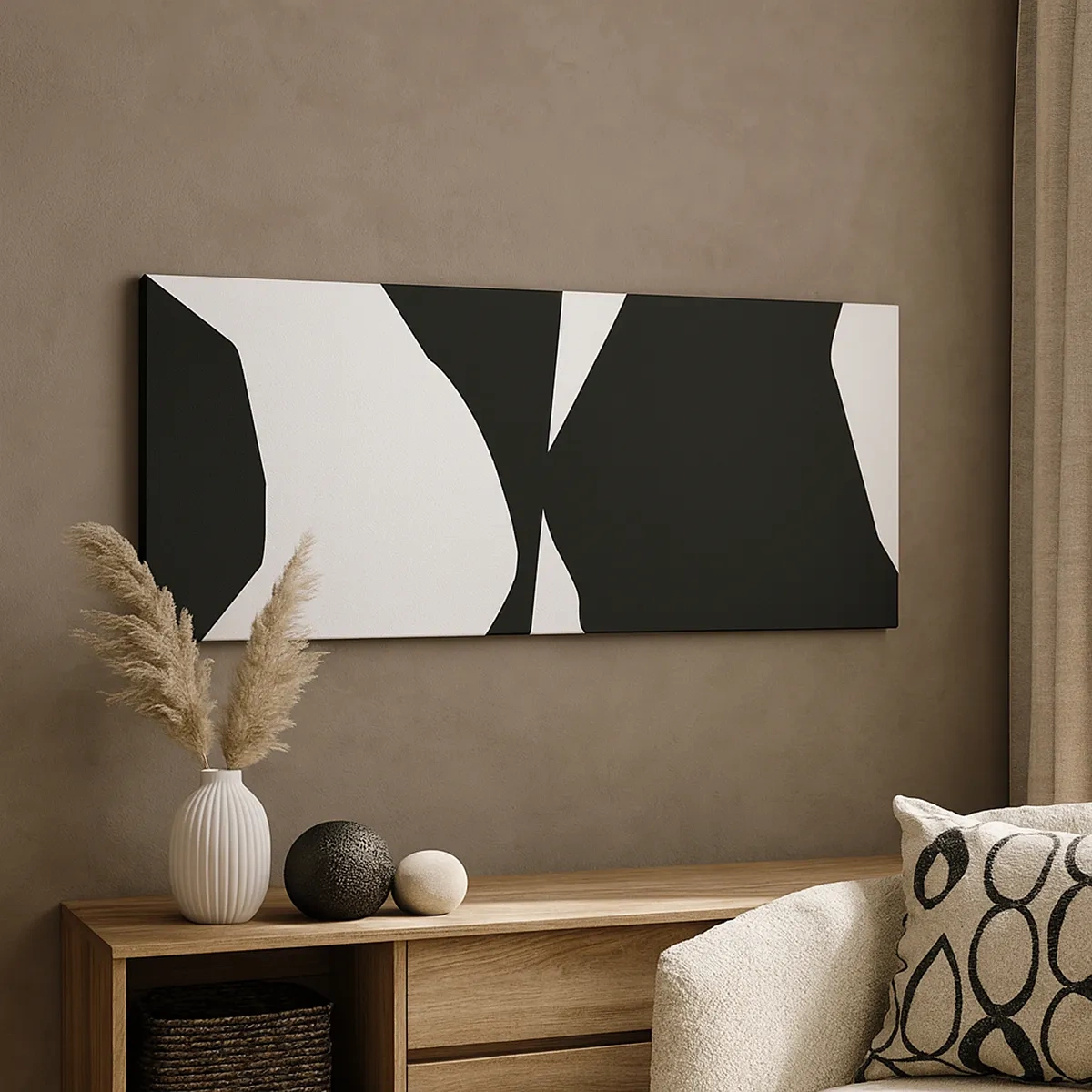 Tablou pe pânză - Pozitiv -negativ - 30x30 cm