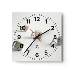 Ceas de perete - Ceas pe sticlă - Viața însăși - 30x30 cm