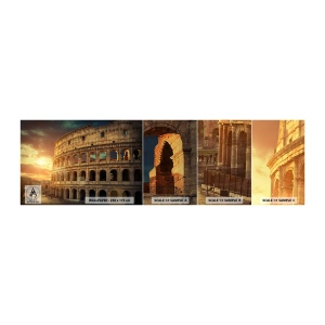 Mostră de Tapet Standard Eco - Impresie colosală - Colosseum, Roma, Arhitectură - 100x30 cm