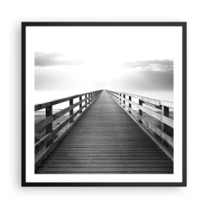 Poster în ramă neagră - Departe, departe... - 60x60 cm