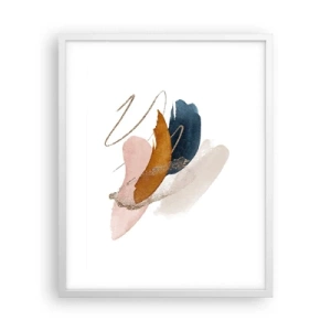 Poster în ramă albă - Compoziție înaripată - 40x50 cm