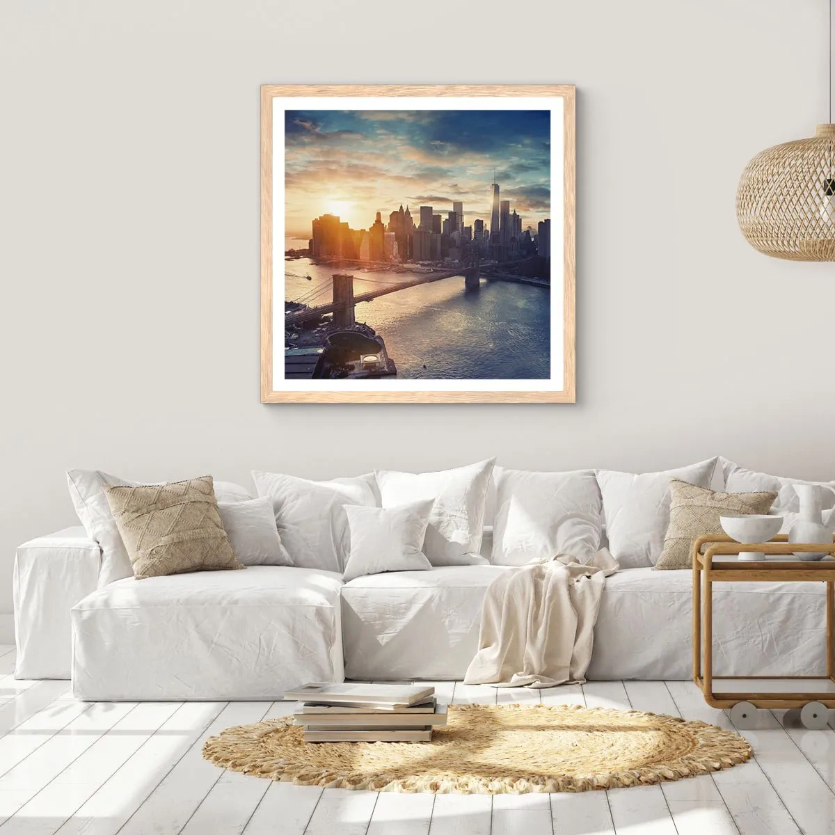 Poster în ramă de stejar deschis - Un monument al culturii occidentale - 60x60 cm