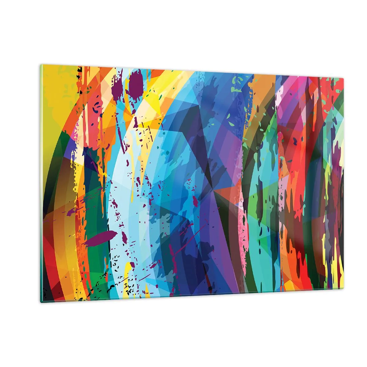 Tablou pe sticlă - Amețeli colorate - 120x80 cm