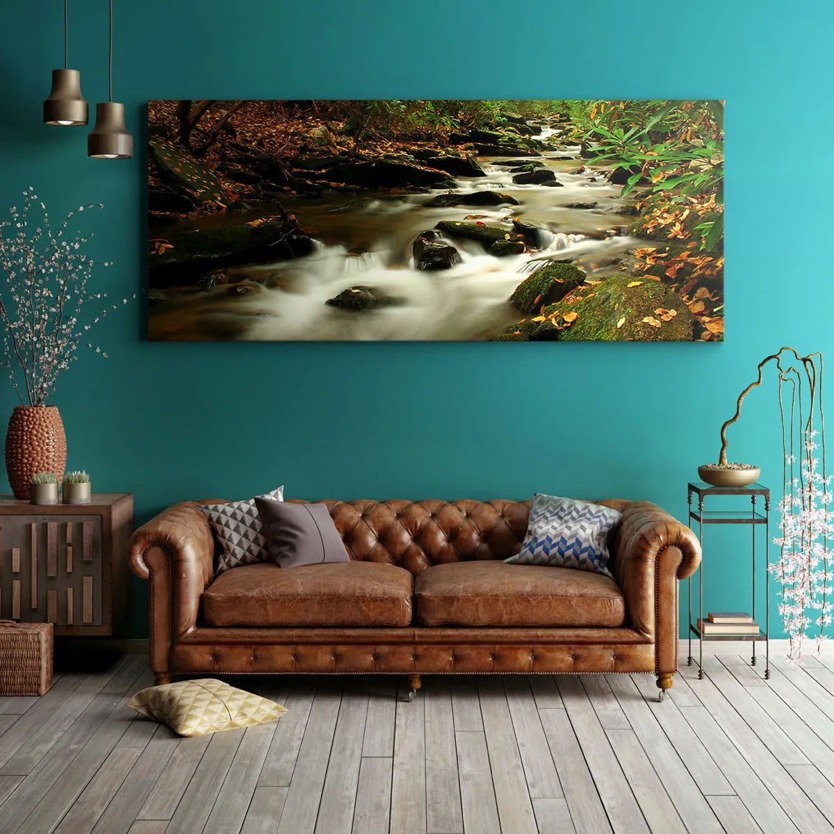 Tablou pe pânză - Ca argintul lichid - 160x50 cm