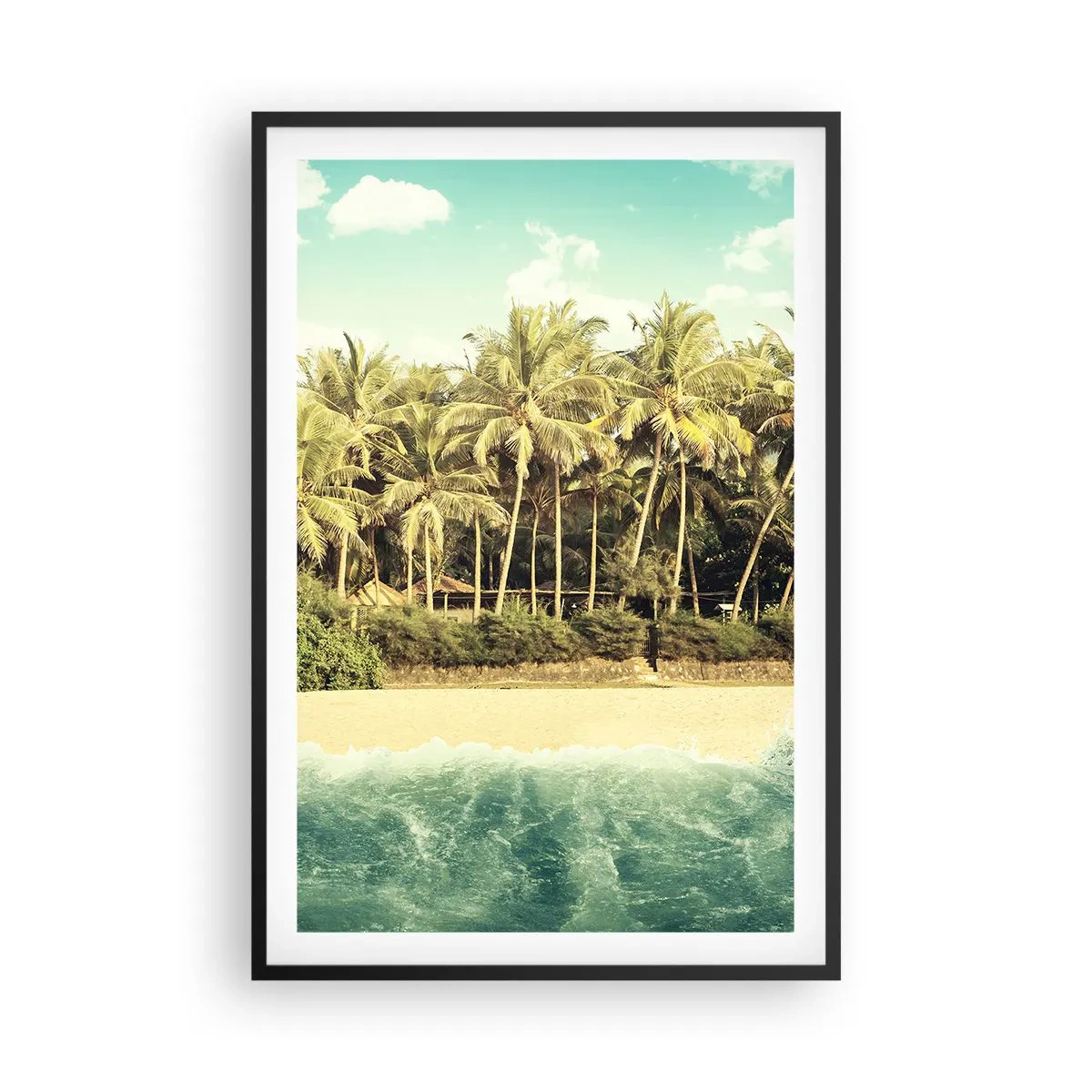 Poster în ramă neagră - Ce zici de aici? - 61x91 cm