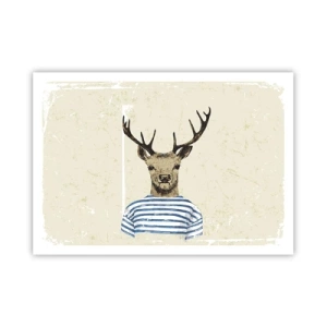 Poster - Pentru că îmi plac cămășile cu dungi! - 100x70 cm