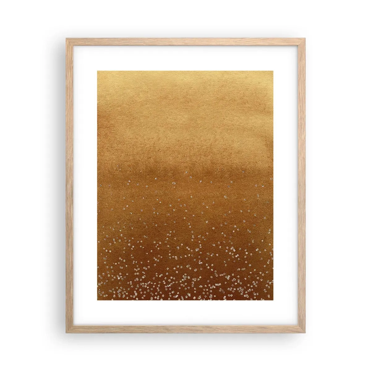 Poster în ramă de stejar deschis - Nașterea luminii - 40x50 cm