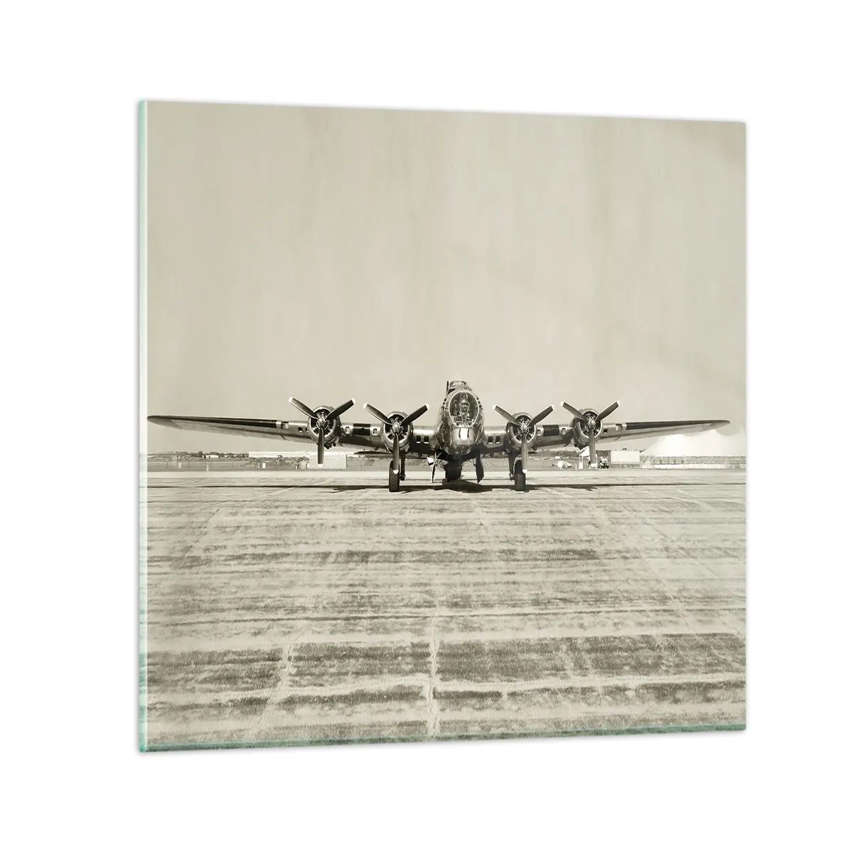 Tablou pe sticlă - Pregătit, ca întotdeauna - 50x50 cm