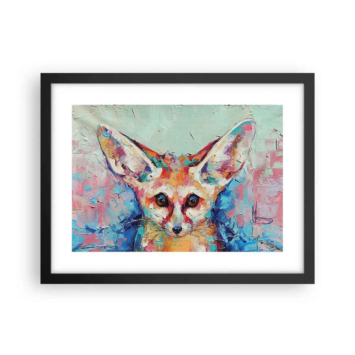 Poster în ramă neagră - Sunteți gata pentru mine? - 40x30 cm