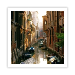 Poster - Pe o străduță venețiană - 60x60 cm