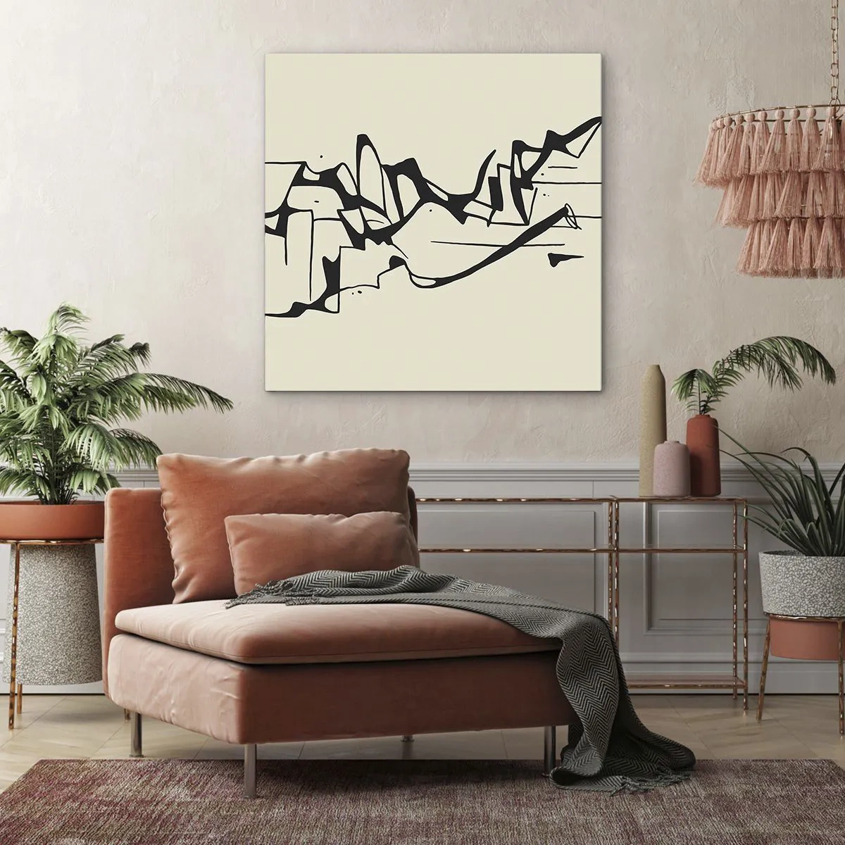 Tablou pe pânză - Poate că peisajul - 50x50 cm