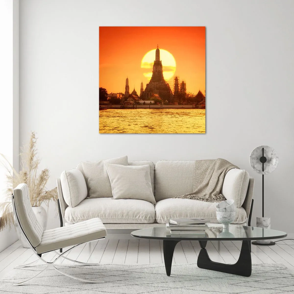 Tablou pe sticlă - Spre soare, mereu spre soare - 70x70 cm