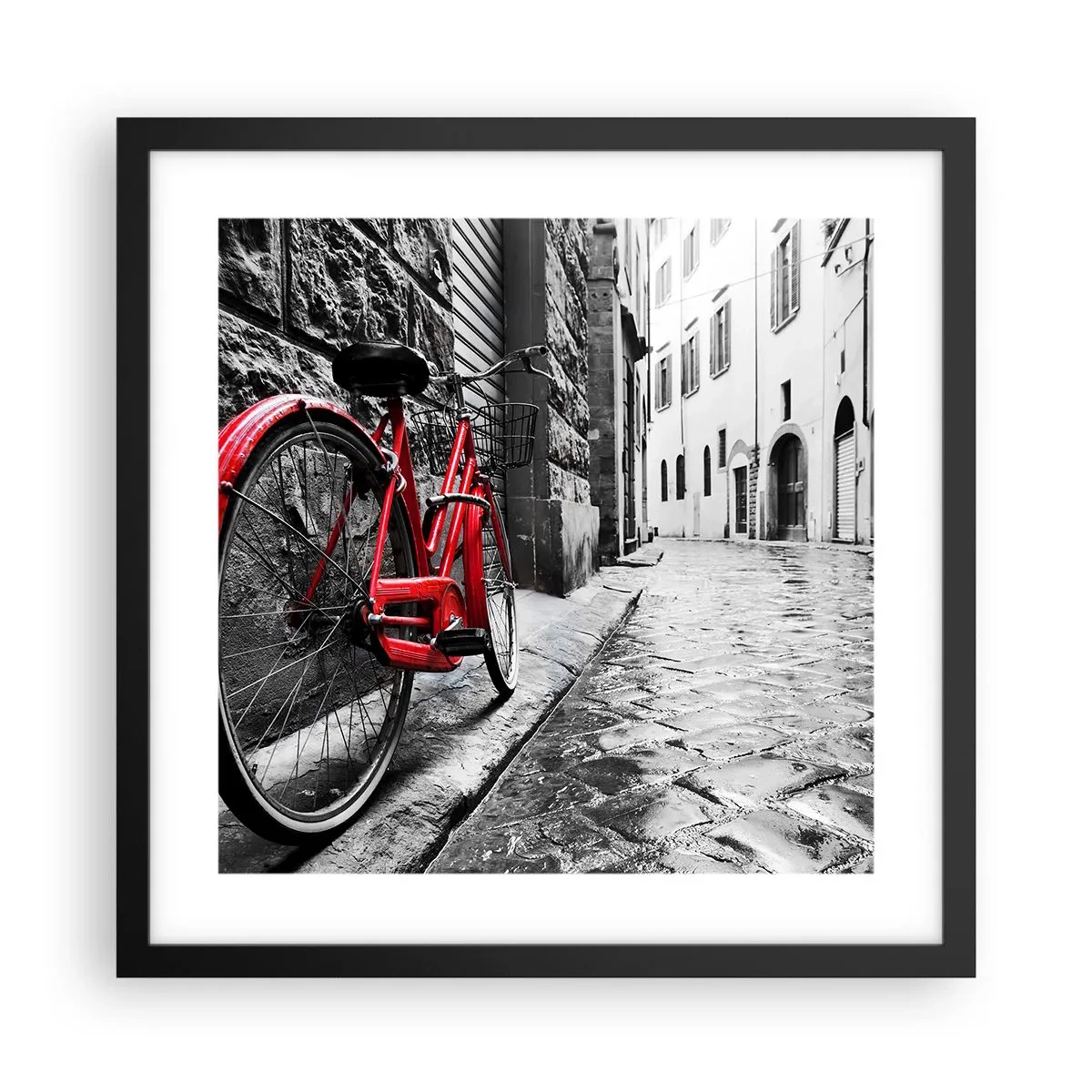 Poster în ramă neagră - Adevărata frumusețe nu îmbătrânește - 40x40 cm