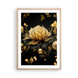 Poster în ramă de stejar deschis - Fragilitate subtilă - 50x70 cm
