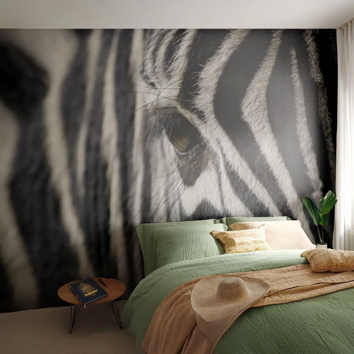 Tapet Premium Canvas - Portret cu dungi - Animale, Coaste, Africa - 250x175 cm