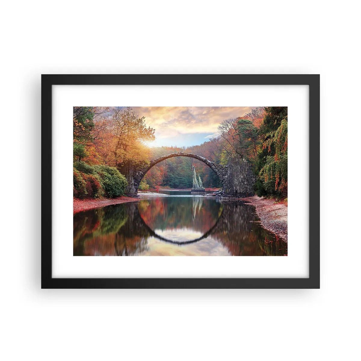 Poster în ramă neagră - De cealaltă parte a oglinzii - 40x30 cm