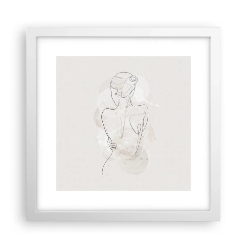 Poster în ramă albă - Ca un instrument sensibil - 30x30 cm