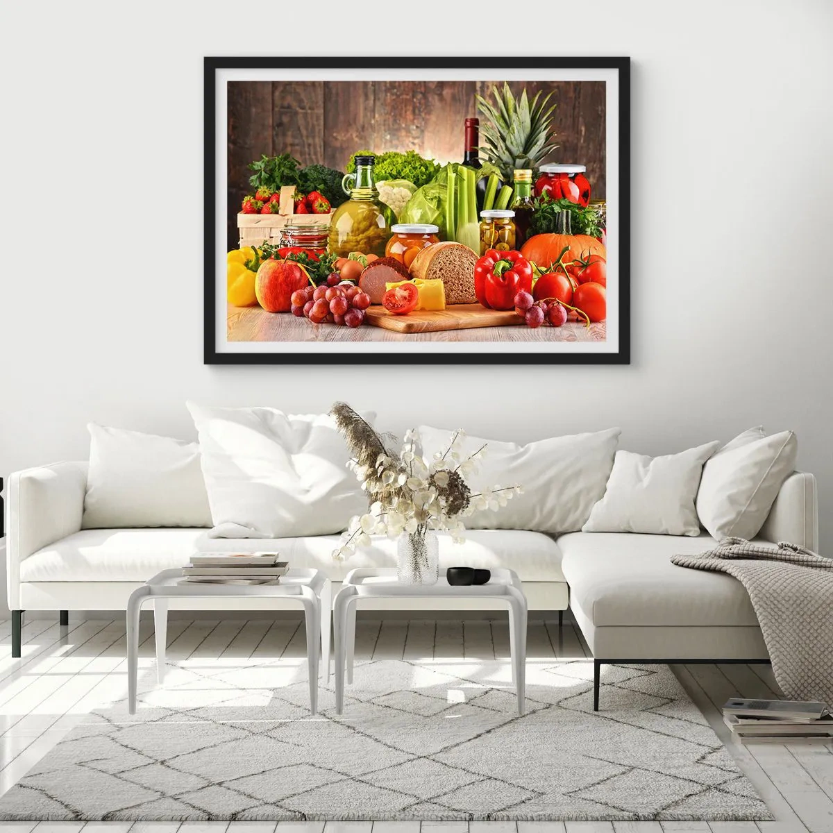 Poster în ramă neagră - Afumate, prăjite, marinate - 70x50 cm