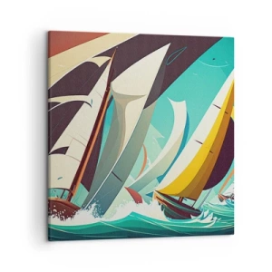 Tablou pe pânză - Voinici și învingători - 50x50 cm