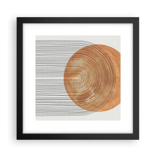 Poster în ramă neagră - Compoziția solară - 30x30 cm