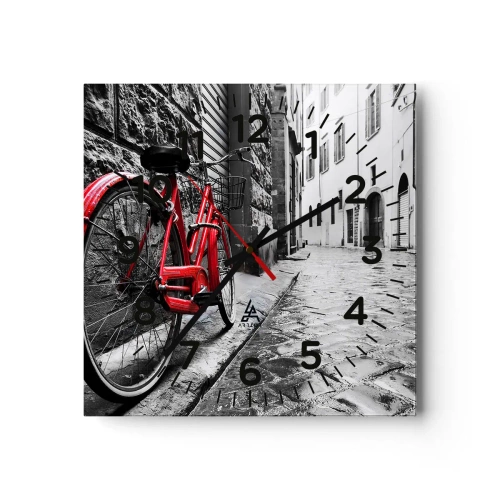 Ceas de perete - Ceas pe sticlă - Adevărata frumusețe nu îmbătrânește - 30x30 cm