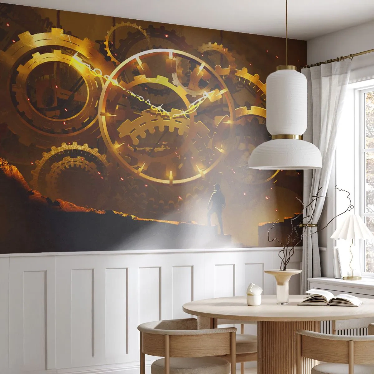 Tapet Autoadeziv Deluxe Sticker - La sursa timpului - Abstracția, Bucată, Grafică - 250x175 cm