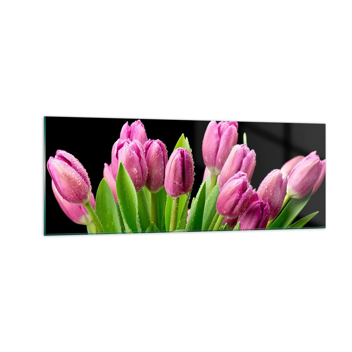 Tablou pe sticlă - Bucurie de liliac de primăvară - 140x50 cm