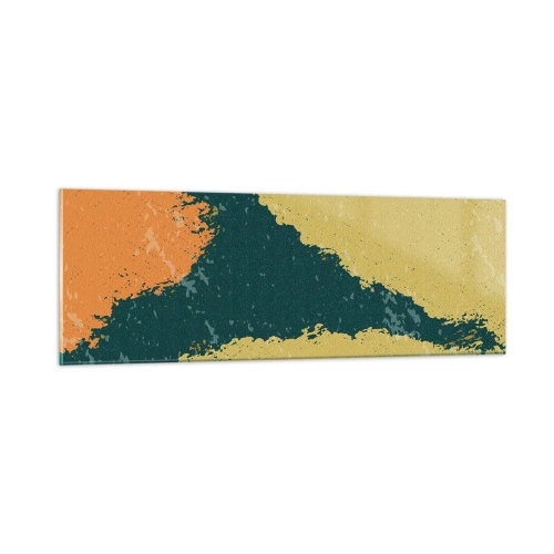 Tablou pe sticlă - Abstracție - în slow motion - 90x30 cm