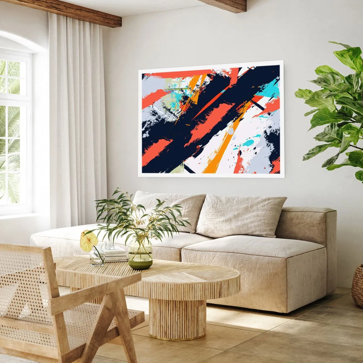 Poster - Compoziție dinamică - 100x70 cm