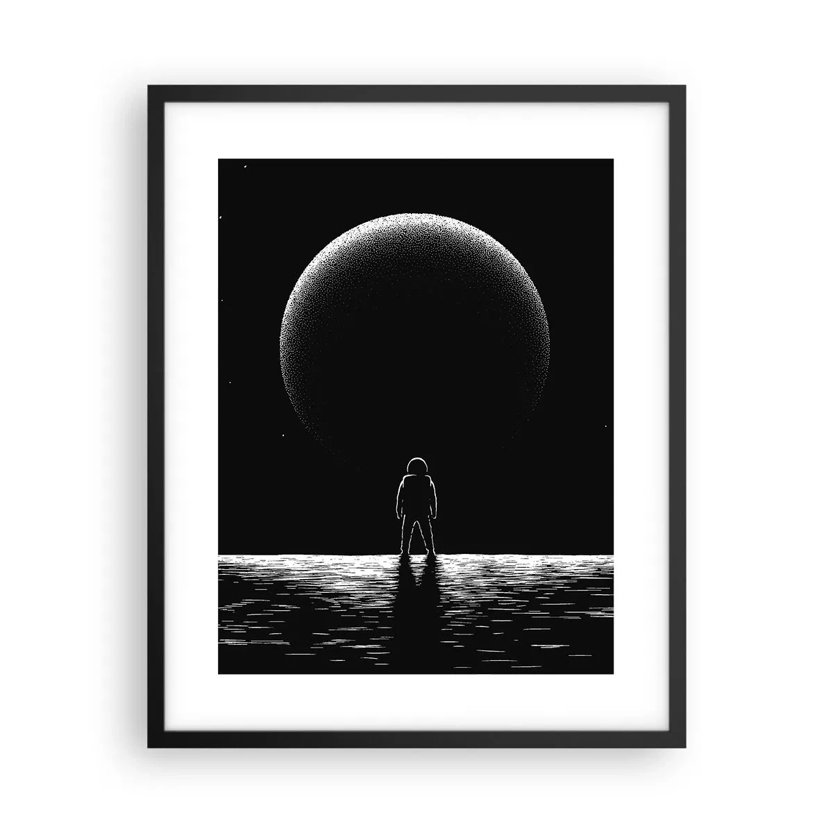 Poster în ramă neagră - Față în față - 40x50 cm