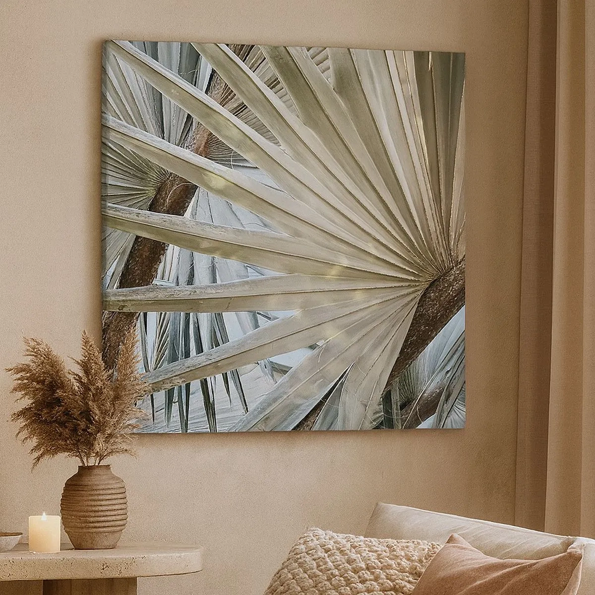 Tablou pe pânză - Evantaie din tropice - 30x30 cm