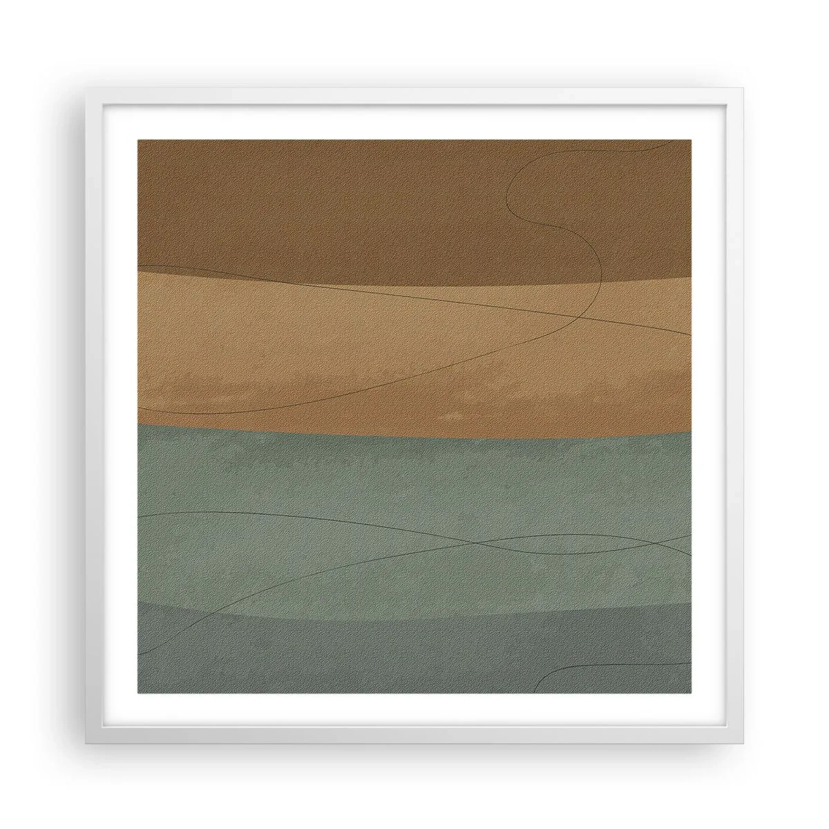 Poster în ramă albă - Compoziție orizontală - 60x60 cm