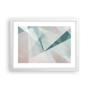 Poster în ramă albă - Calm și totuși dinamic - 40x30 cm