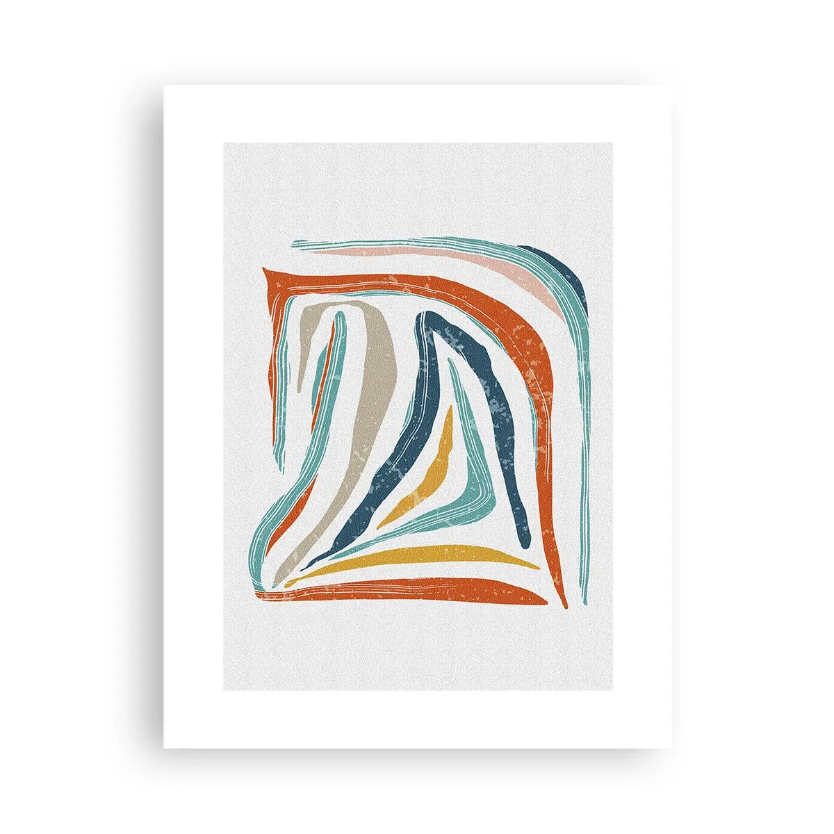 Poster - Abstracție prietenoasă și zâmbitoare - 30x40 cm