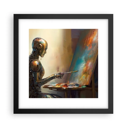 Poster în ramă neagră - Arta viitorului - 30x30 cm