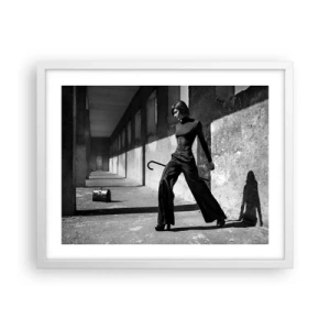 Poster în ramă albă -  Eleganță urbană - 50x40 cm