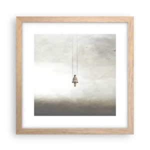 Poster în ramă de stejar deschis - Copilul din noi - 30x30 cm