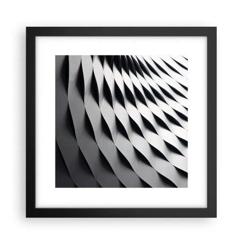 Poster în ramă neagră - Pe suprafața valurilor - 30x30 cm