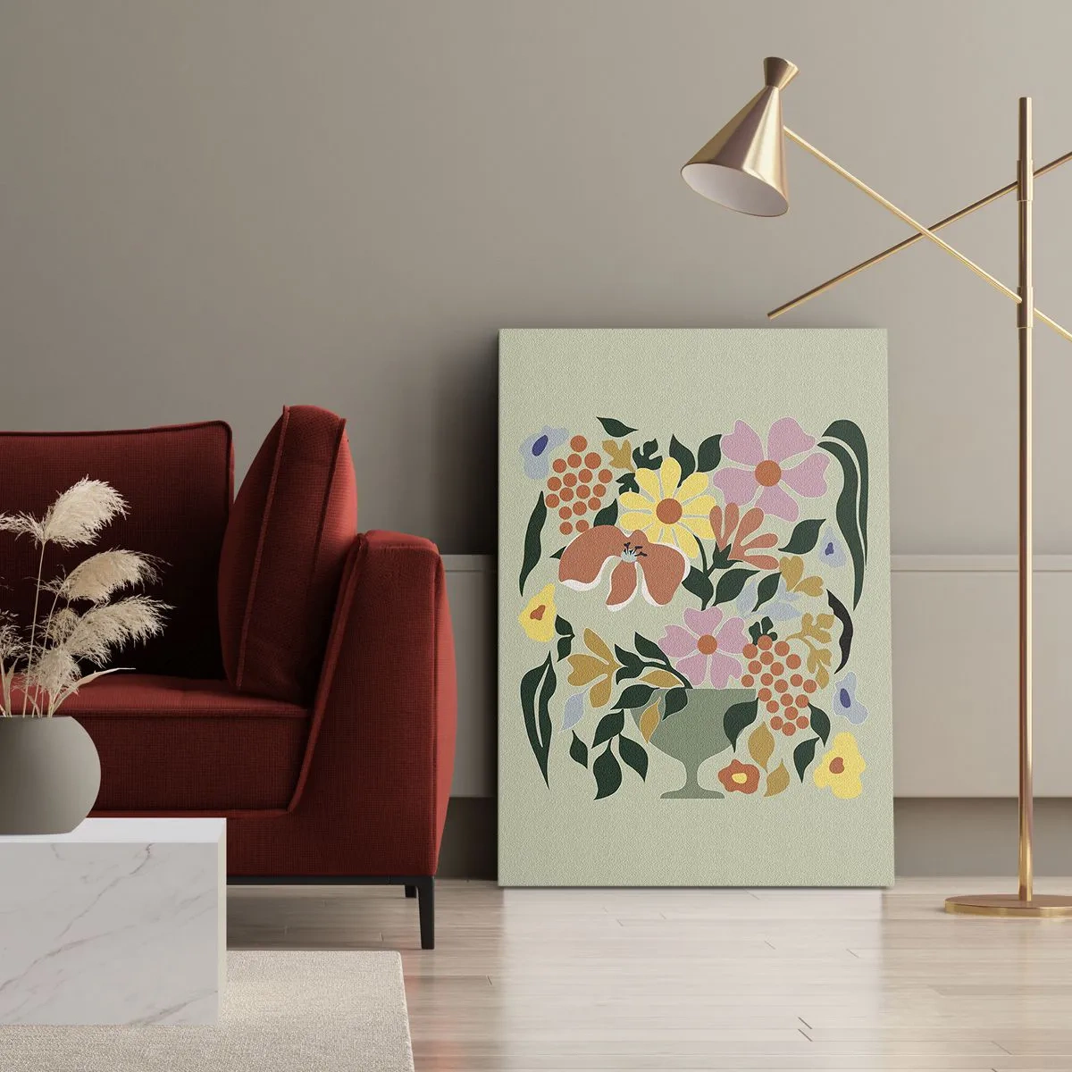 Tablou pe pânză - Buchet plin de viață - 50x70 cm