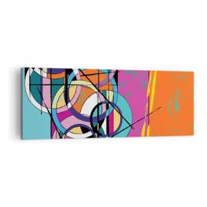 Tablou pe pânză - Roată cu roată - 140x50 cm