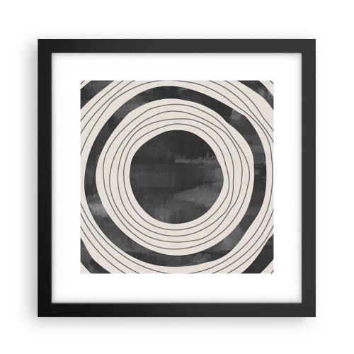 Poster în ramă neagră - Direct la subiect - 30x30 cm