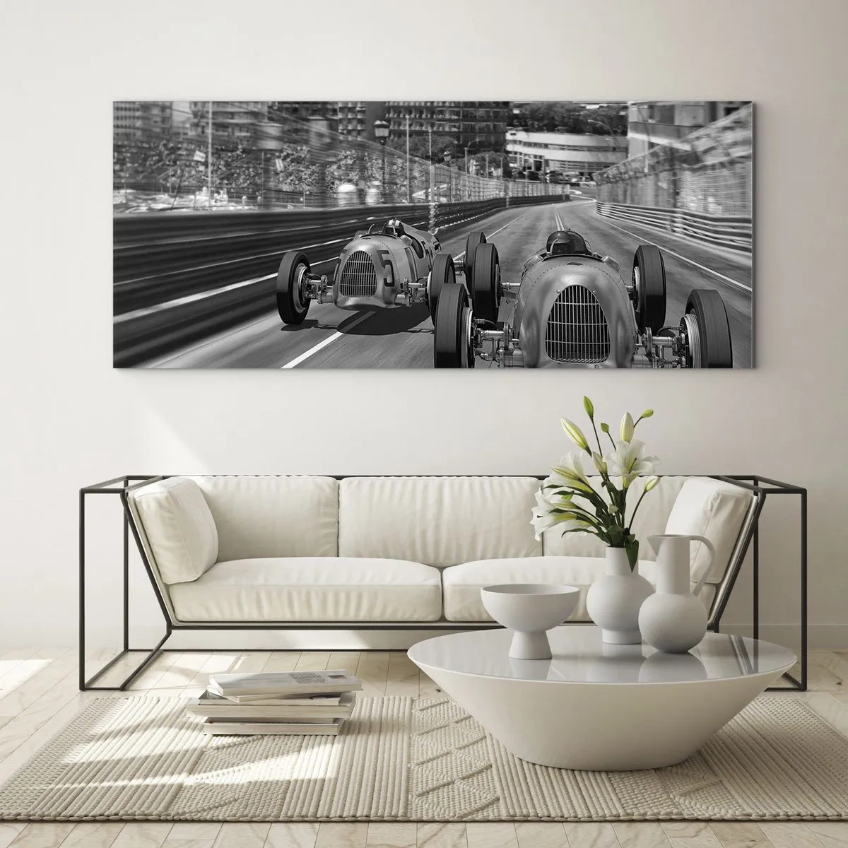 Tablou pe sticlă - A fost odată ca niciodată în Monte Carlo - 120x50 cm